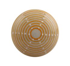 Mustard Stripe Flat Ceramic Drawer Knob Online